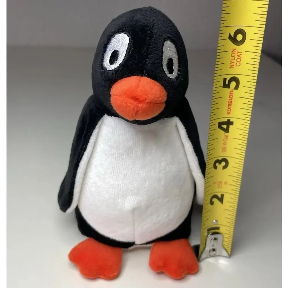 Vintage 2000 Gymboree Penguin Plush 6” Black White Orange Stuffed Animal Lovey